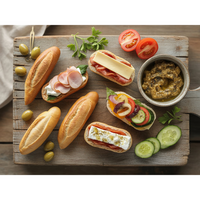 Mini Baget Vejetaryen Izgara Sebzeli 1Kg