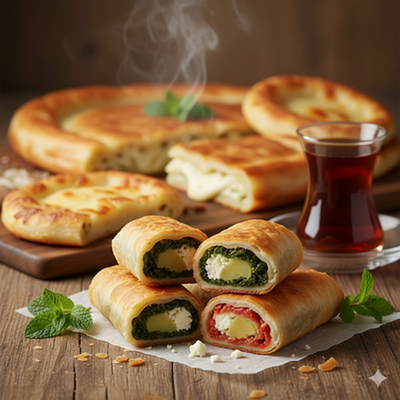 Kaşarlı Börek 1 Tepsi 2Kg - Resim 1