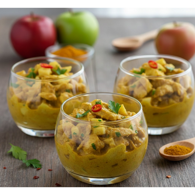 Kuplarda Köri Soslu Elmalı Tavuk - Resim 1